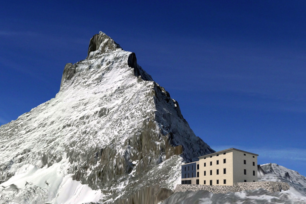 Hörnlihütte am Matterhorn, Visualisierung